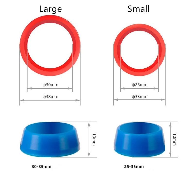10pcs Mountain Road Bike Seatpost Waterproof Dustproof Cover, Color: Blue For 25-30mm