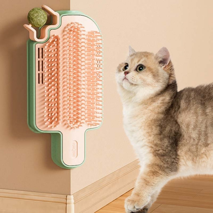 Cats Corner Self-Exciting Ice-Cream Scrubber Pet Massage Brush Toy, Style: Peppermint Ball Model