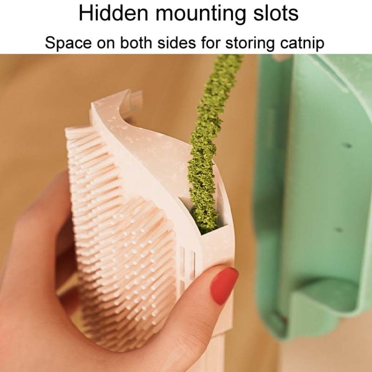 Cats Corner Self-Exciting Ice-Cream Scrubber Pet Massage Brush Toy, Style: Simple Model