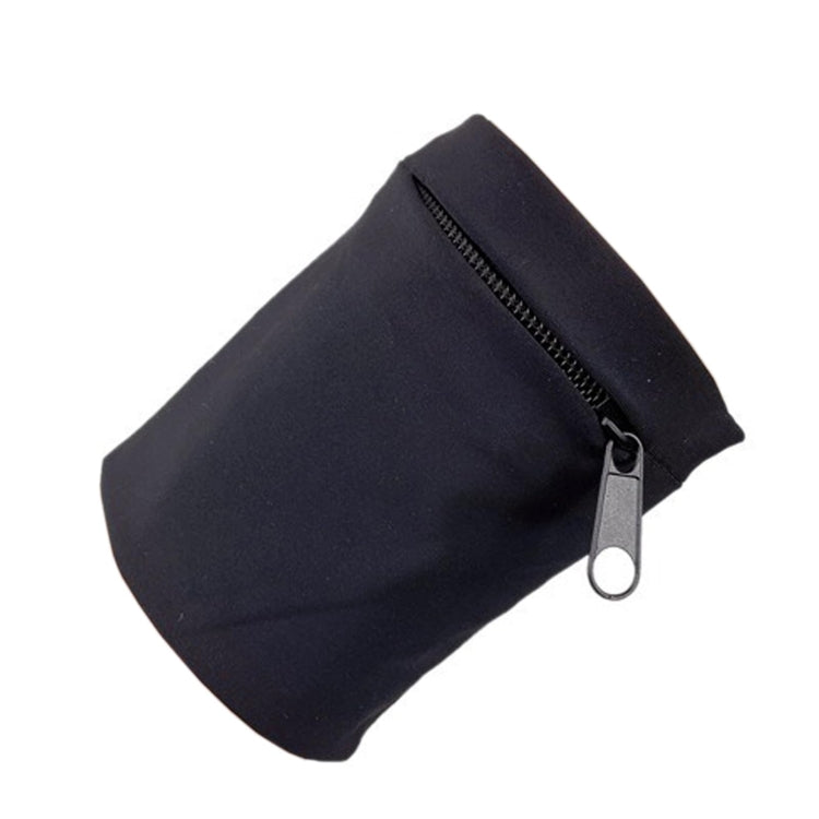 Outdoor Fitness Elastic Band Mobile Phone Arm Bag - Black