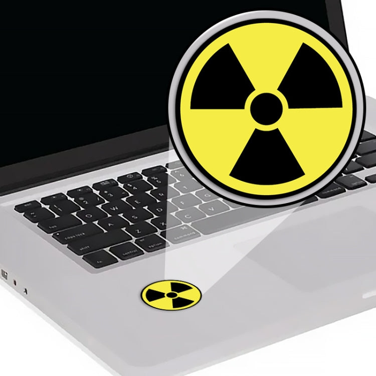 Waterproof Radiation Identification Stickers For Mobile Phones Computers - 10x10cm