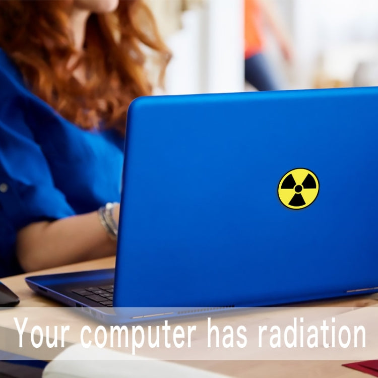 Waterproof Radiation Identification Stickers For Mobile Phones Computers - 10x10cm