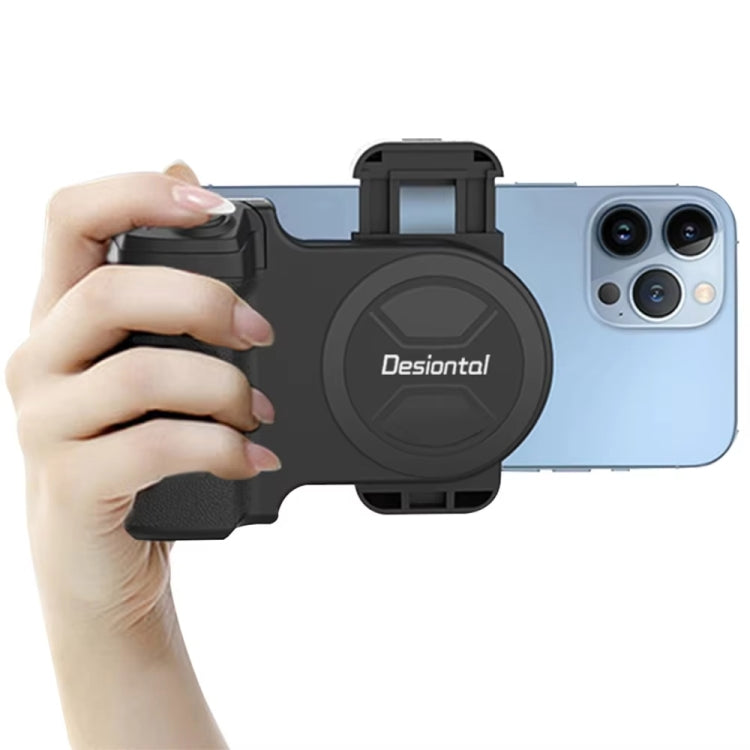 Desiontal PH-30A Mobile Phone Portable Bluetooth Remote Control Live Photo Anti-Shake Camera Aid - Black