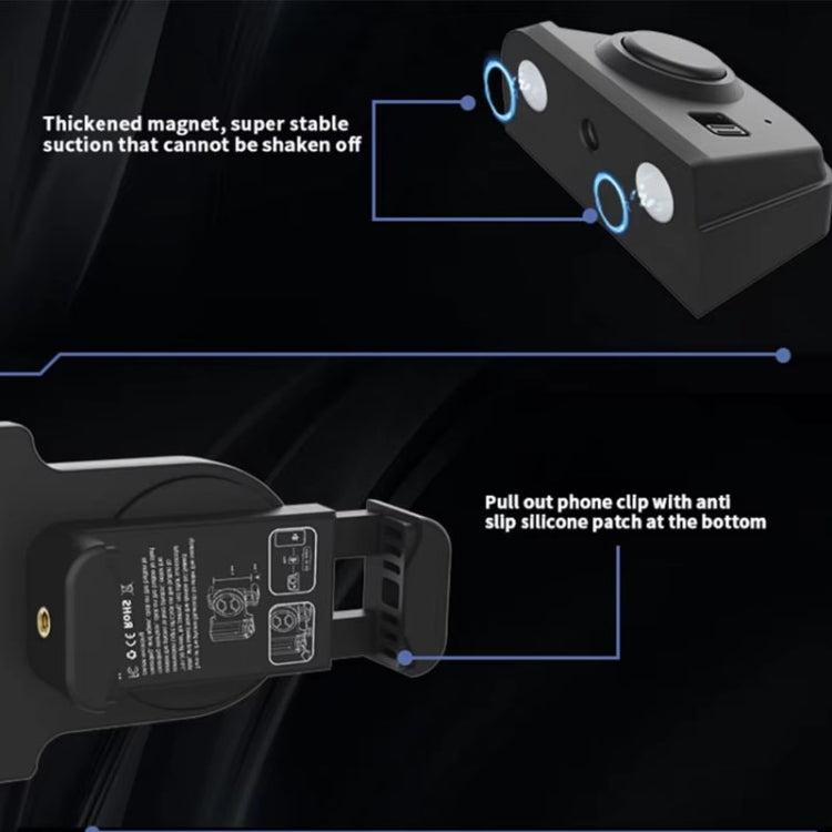 Desiontal PH-30A Mobile Phone Portable Bluetooth Remote Control Live Photo Anti-Shake Camera Aid - Black