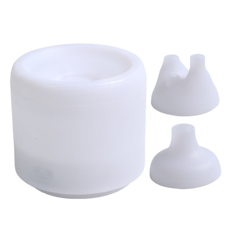 300ml Colorful Flame Aromatherapy Machine USB Power Household Silent Humidifier Aroma Diffuser - White