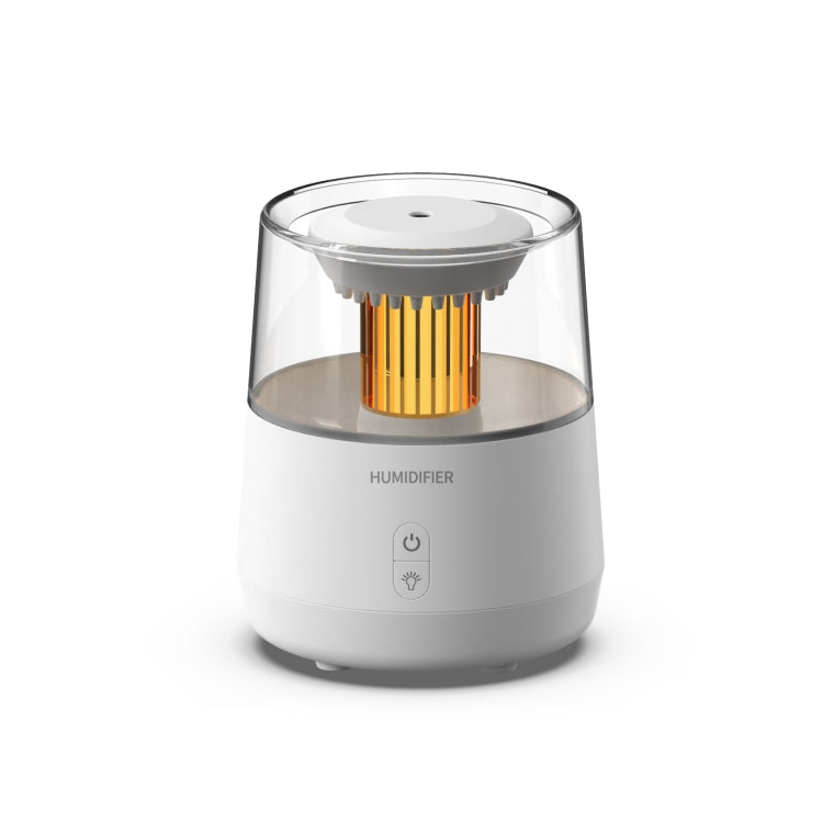 Raindrop Candlelight Aromatherapy Diffuser Air Humidifier with Colorful Lights US Plug White