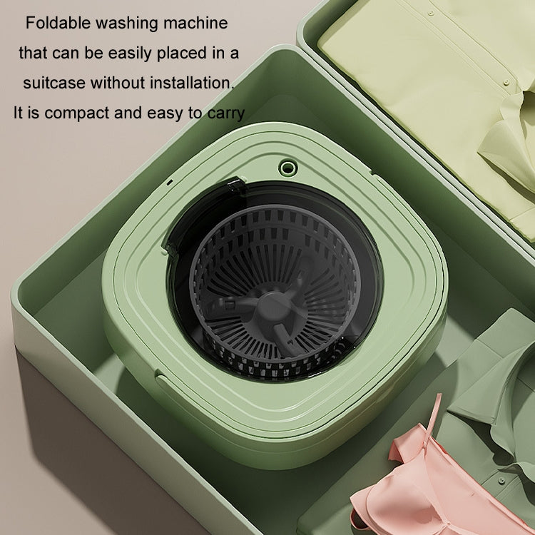 Fully Automatic Mini Foldable Washing Machine With Dehydration Function, Size: EU Plug
