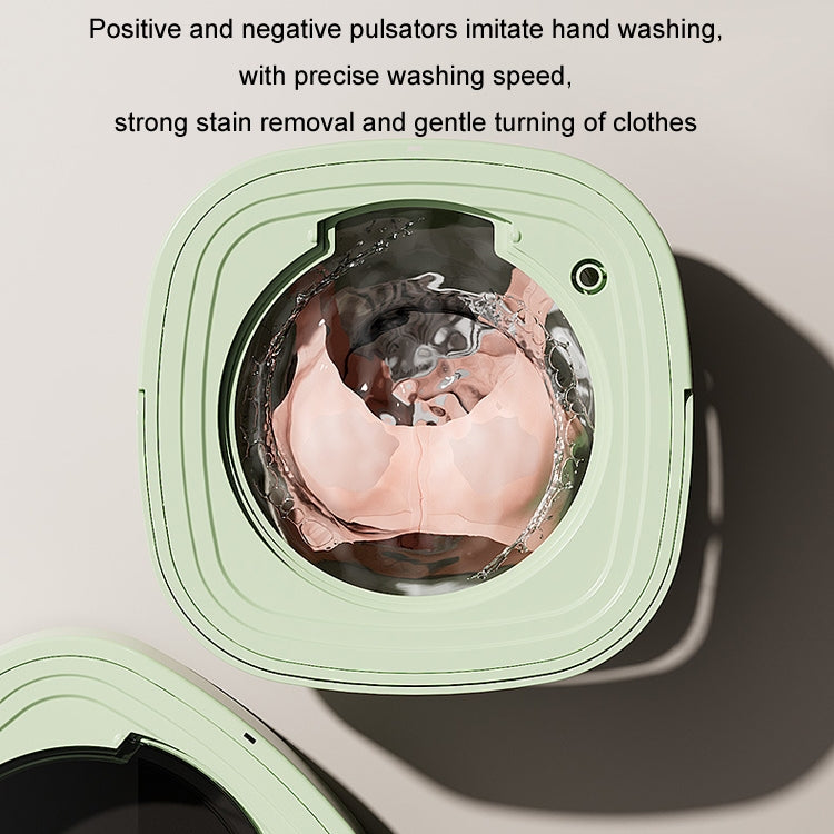 Fully Automatic Mini Foldable Washing Machine With Dehydration Function, Size: EU Plug