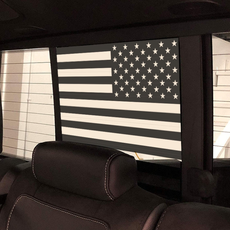 Flag Pattern High-transparency Pickup Truck Rear Window Glass Waterproof Sticker - 20g