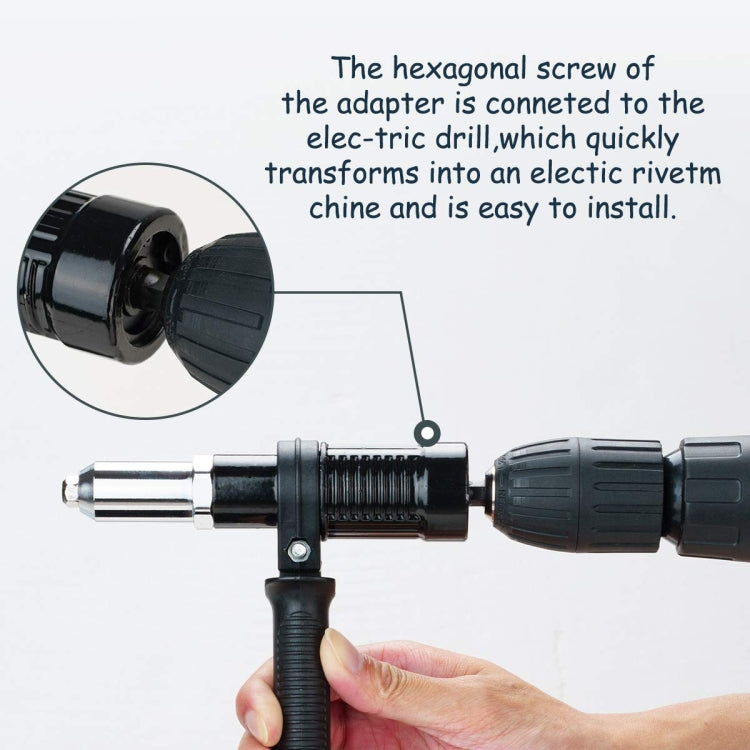 Electric Rivet Nut Machine Core Pulling Accessories Riveting Tools Cordless Rivet Drill Adapter - Boxed
