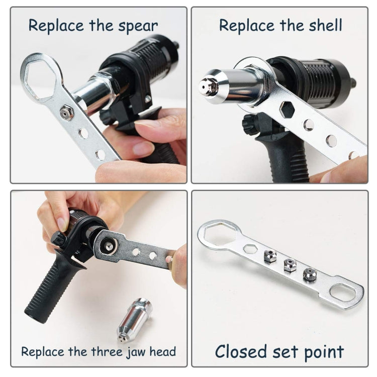 Electric Rivet Nut Machine Core Pulling Accessories Riveting Tools Cordless Rivet Drill Adapter - Boxed