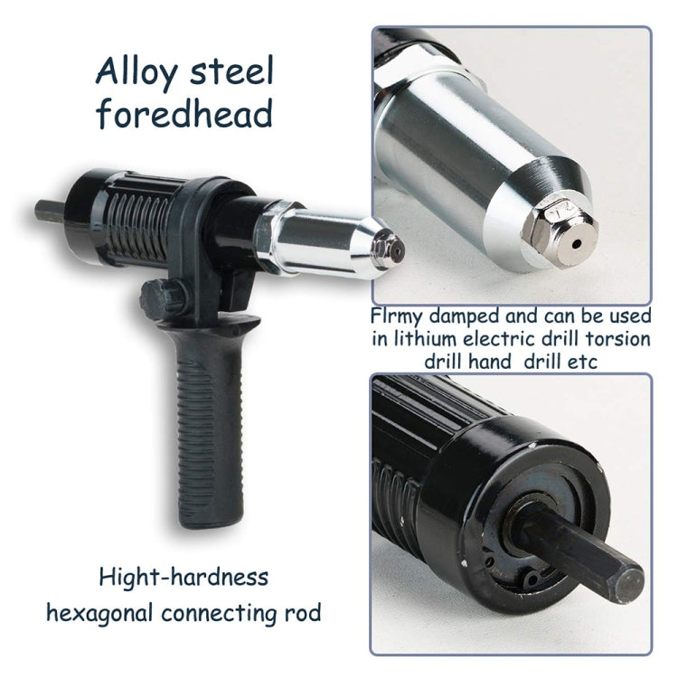 Electric Rivet Nut Machine Core Pulling Accessories Riveting Tools Cordless Rivet Drill Adapter - Boxed