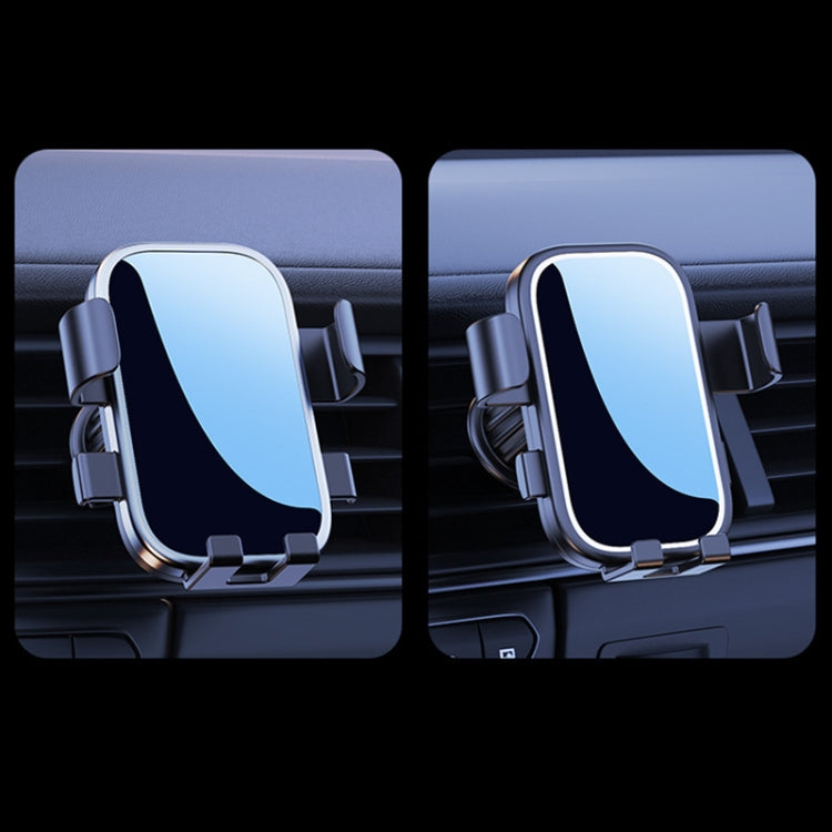 For 17mm Universal Ball Head Car Mobile Phone Holder, Without Base, Style: Y96 Silver Edge
