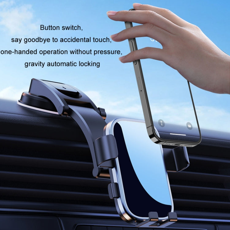 For 17mm Universal Ball Head Car Mobile Phone Holder, Without Base, Style: Y96 Silver Edge