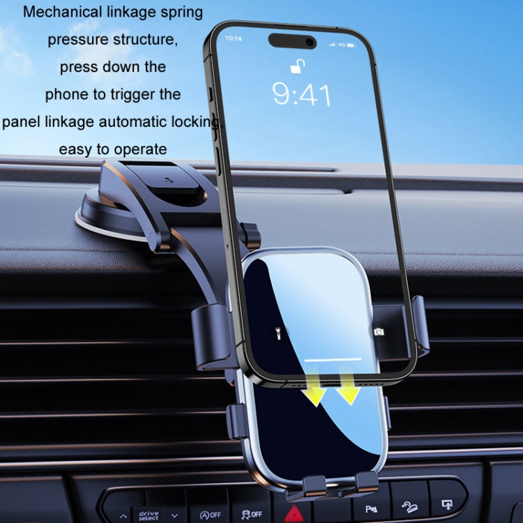 For 17mm Universal Ball Head Car Mobile Phone Holder, Without Base, Style: Y96 Silver Edge