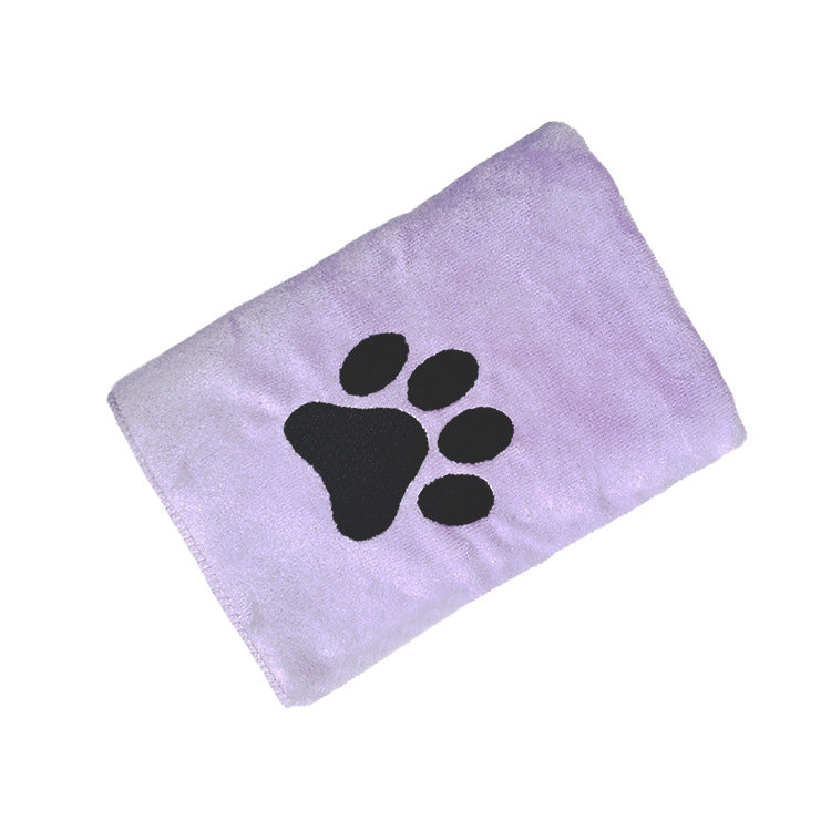 Pet Microfiber Absorbent Towel Cat Dog Bath Cleaning Towel, Size: 50x100cm