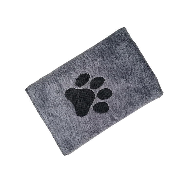 Pet Microfiber Absorbent Towel Cat Dog Bath Cleaning Towel, Size: 35x75cm