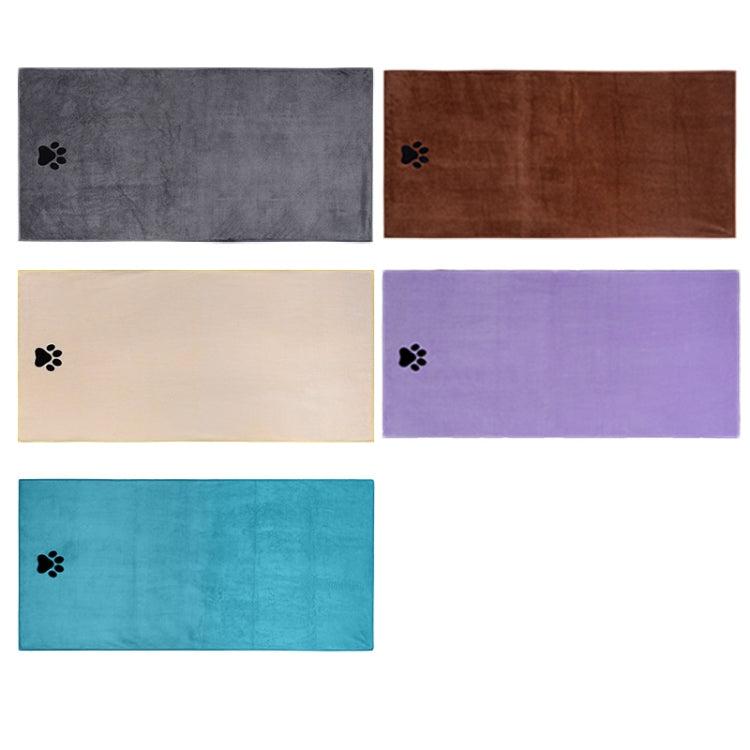 Pet Microfiber Absorbent Towel Cat Dog Bath Cleaning Towel, Size: 35x75cm