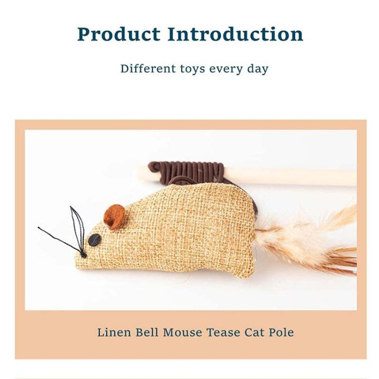 7pcs / Set Pet Teasing Cats Toys Combination Kit, Style: Sisal Mouse