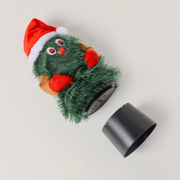 Small Funny Rotating Electric Christmas Tree Dancing and Singing Santa Doll Toys