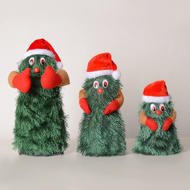 Small Funny Rotating Electric Christmas Tree Dancing and Singing Santa Doll Toys