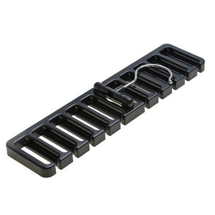 Belt Hanger Scarf Tie Rack Holder For Wardrobe Closet Storage Organizer, Size: Large Black