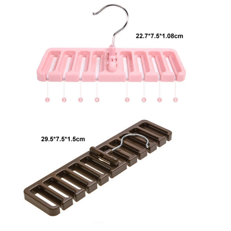 Belt Hanger Scarf Tie Rack Holder For Wardrobe Closet Storage Organizer, Size: Large Black