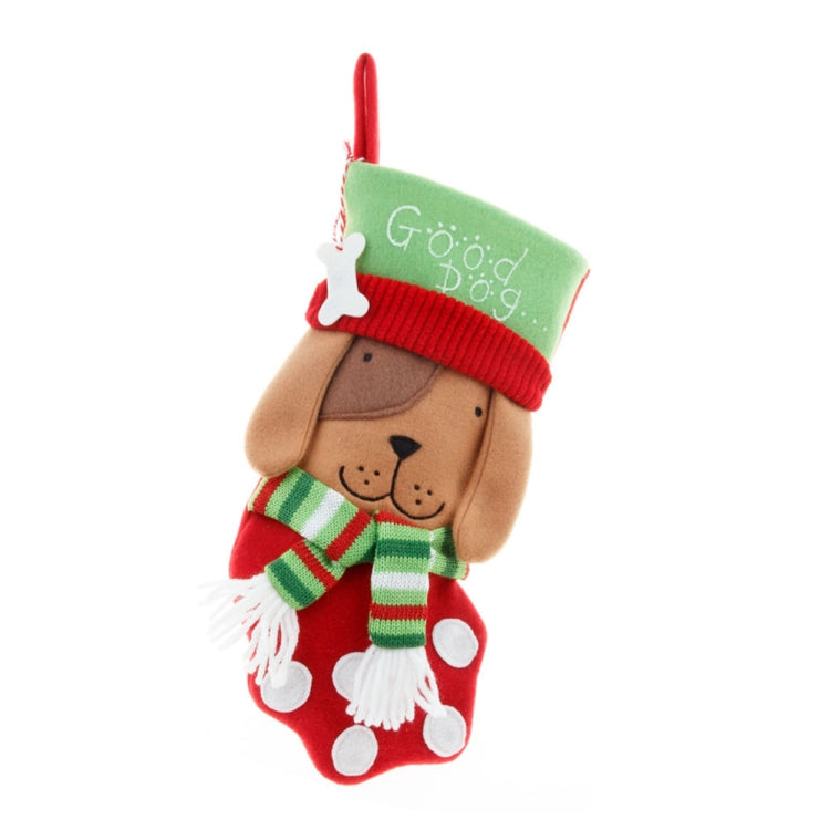 Model C Large Dog Socks Christmas Decoration Hanging Gift Bag Pet Candy Bag