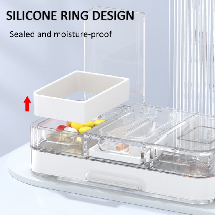 3 In 1 Double-layer Cutting and Grinding Medicine Box Travel Pill Organizer Case
