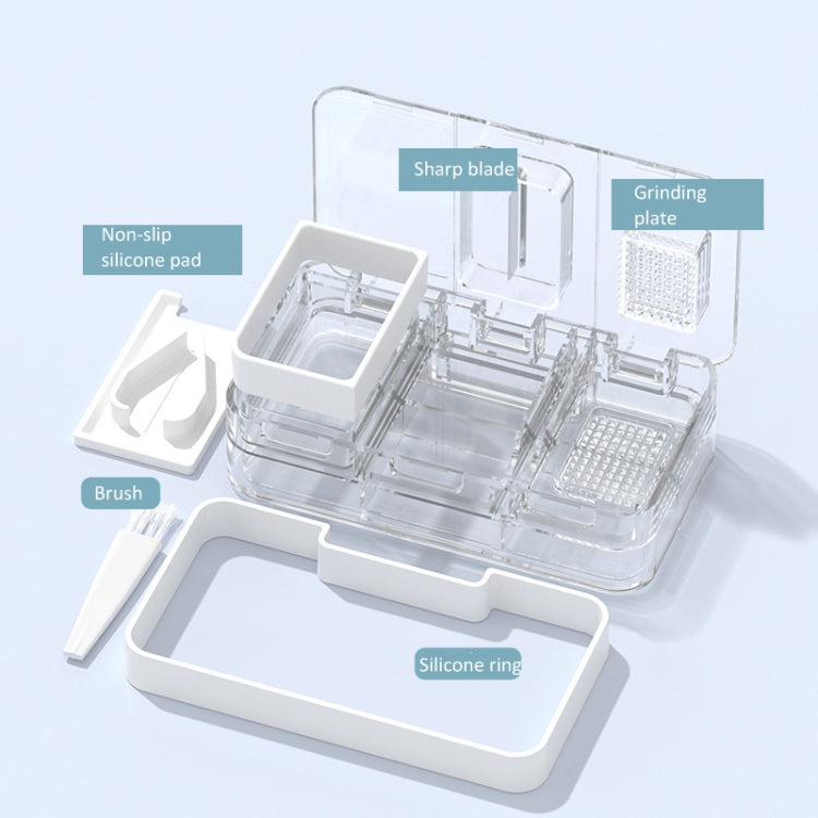 3 In 1 Double-layer Cutting and Grinding Medicine Box Travel Pill Organizer Case