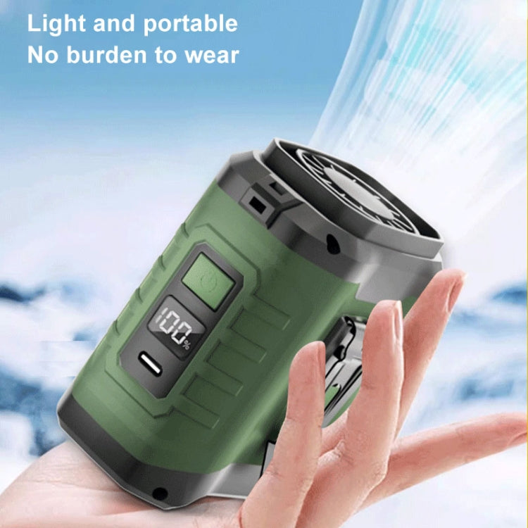 10000mAh Portable Hanging Waist Outdoor USB Fan High Wind Power Mini Fan