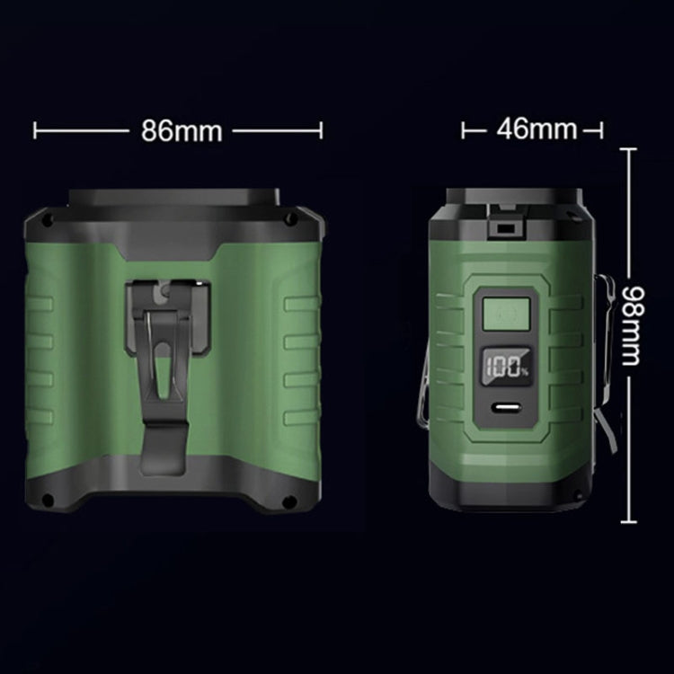 10000mAh Portable Hanging Waist Outdoor USB Fan High Wind Power Mini Fan