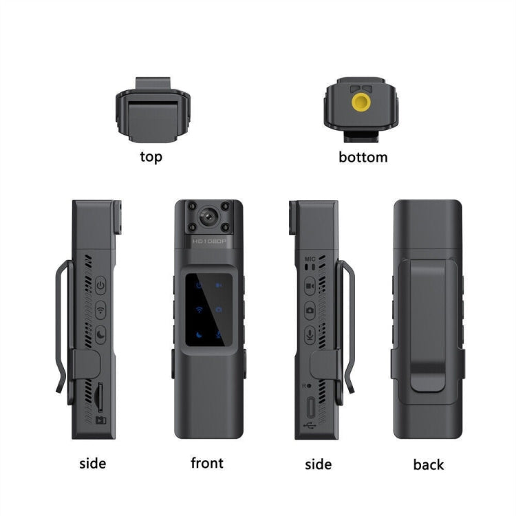 WIFI HD Night Vision Chest-Worn Work Recorder Cycling Camera, Model: L13+64G TF Card+Bracket