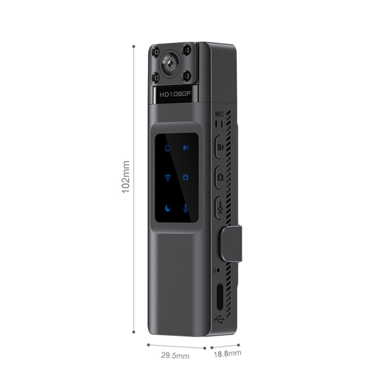 WIFI HD Night Vision Chest-Worn Work Recorder Cycling Camera, Model: L13+64G TF Card+Bracket