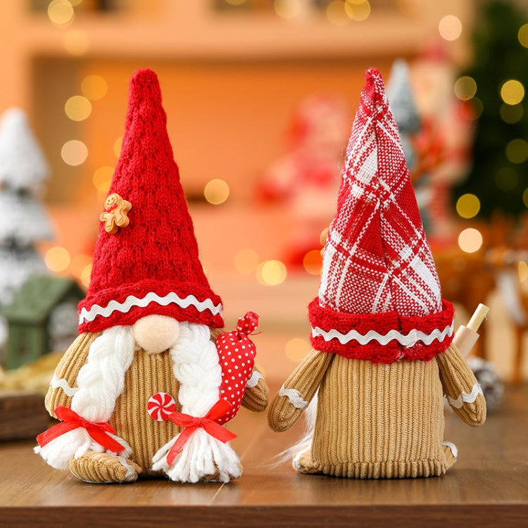 Christmas Faceless Old Man Ornament Cartoon Doll Window Decoration Decorations - Male