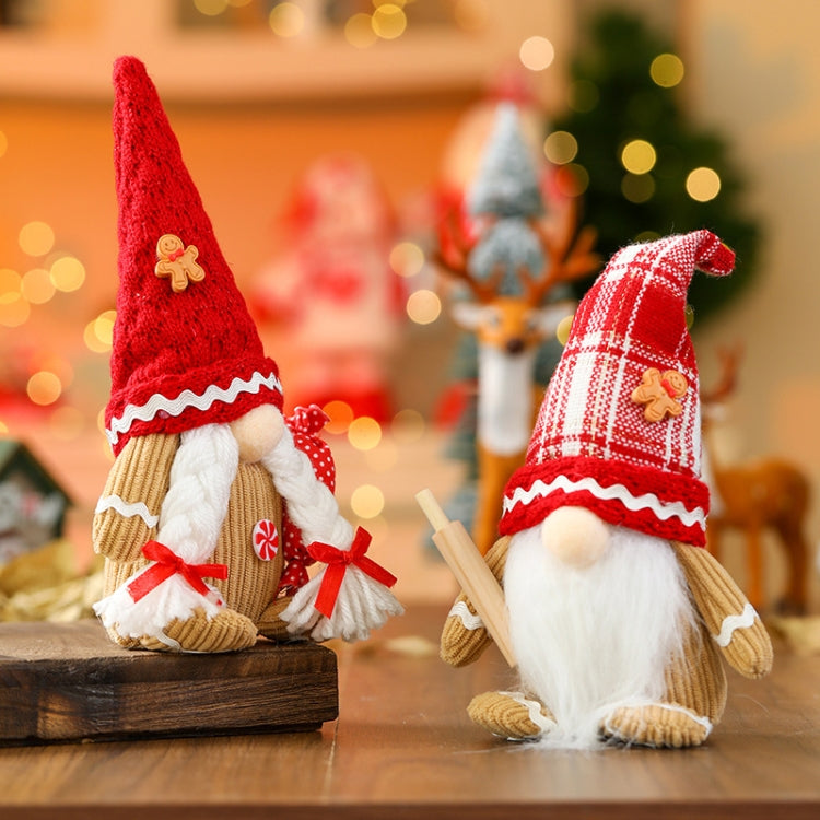 Christmas Faceless Old Man Ornament Cartoon Doll Window Decoration Decorations - Male