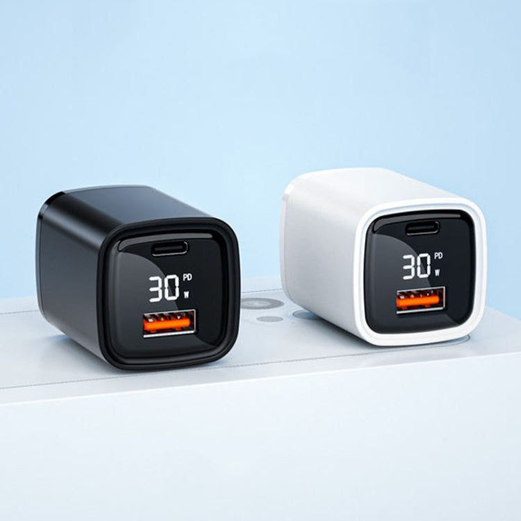 CYKE K02 30W PD+QC3.0 Mobile Phone Digital Display Fast Charger, Plug: EU