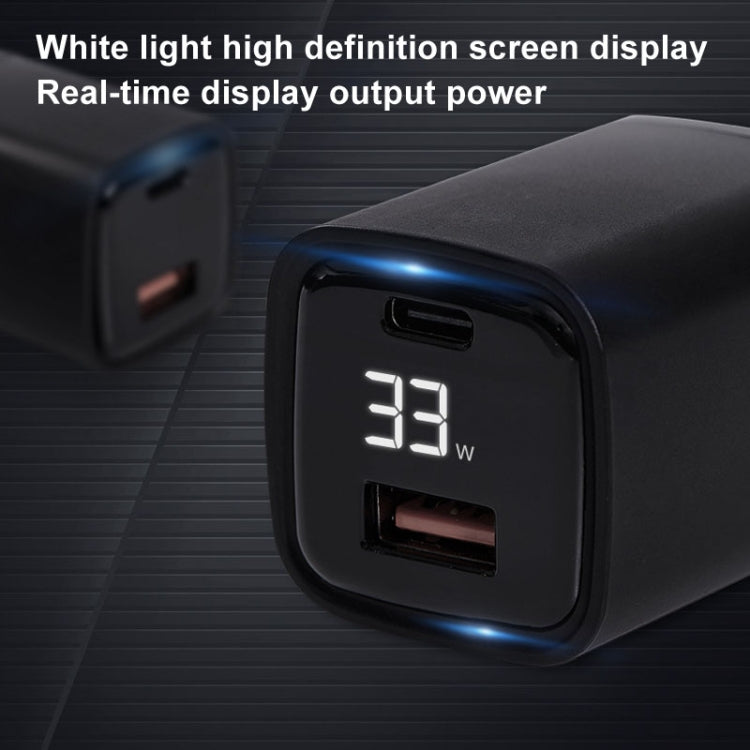 CYKE K02 30W PD+QC3.0 Mobile Phone Digital Display Fast Charger, Plug: EU