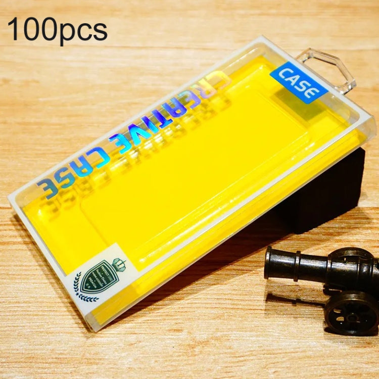 100pcs /Pack For Below 6.7 Inch Phone Case PVC Retail Packaging Box Blister Cover