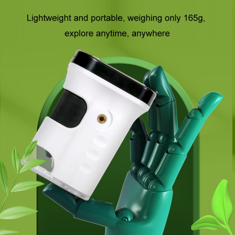 Portable Student Biological Experiment Observation Handheld Microscope, Model: YM240+32G TF card