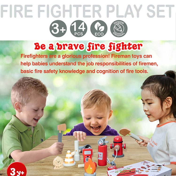 Children Simulation Fireman Set Role Play Educational Toy Firefighting Tools Scenario Cosplay Toy