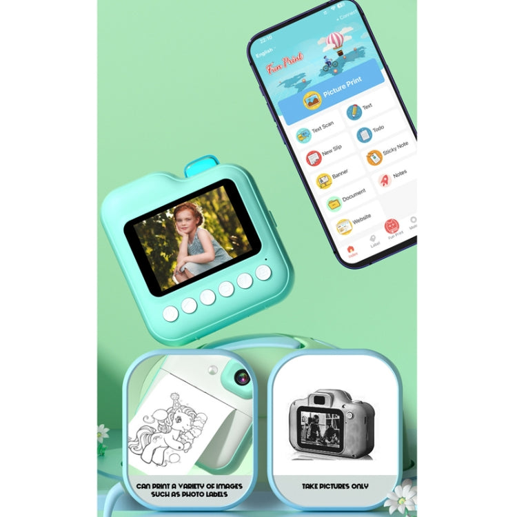 Mini Children High-Definition Printing Digital Camera, Color: Green