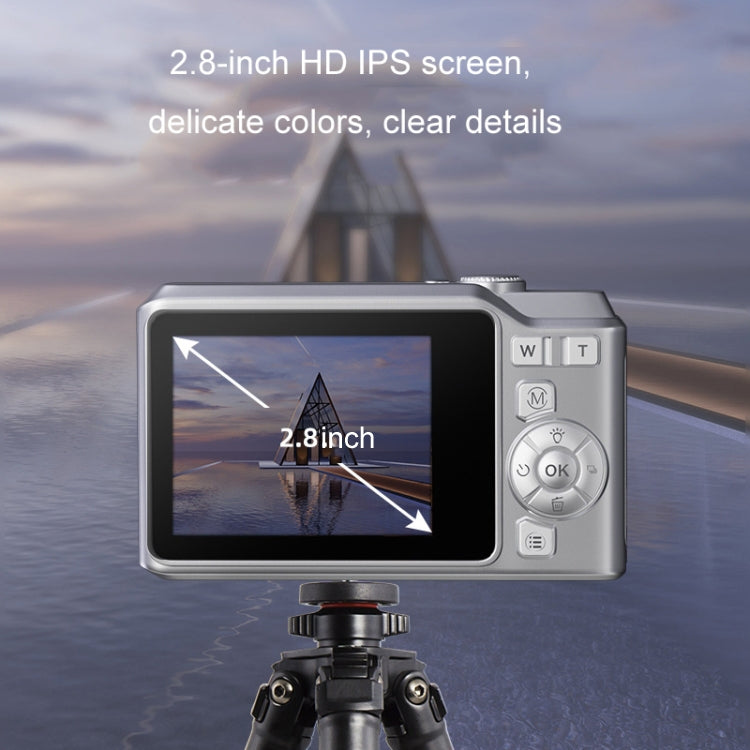 1080P HD Student Retro Digital Card Camera, Color: White+32G