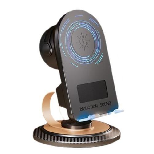 Portable Induction Bluetooth Speaker Rotating Mobile Phone Tablet Stand, Spec: Standard