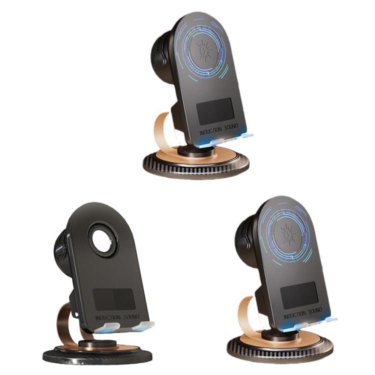 Portable Induction Bluetooth Speaker Rotating Mobile Phone Tablet Stand, Spec: Wireless Charging