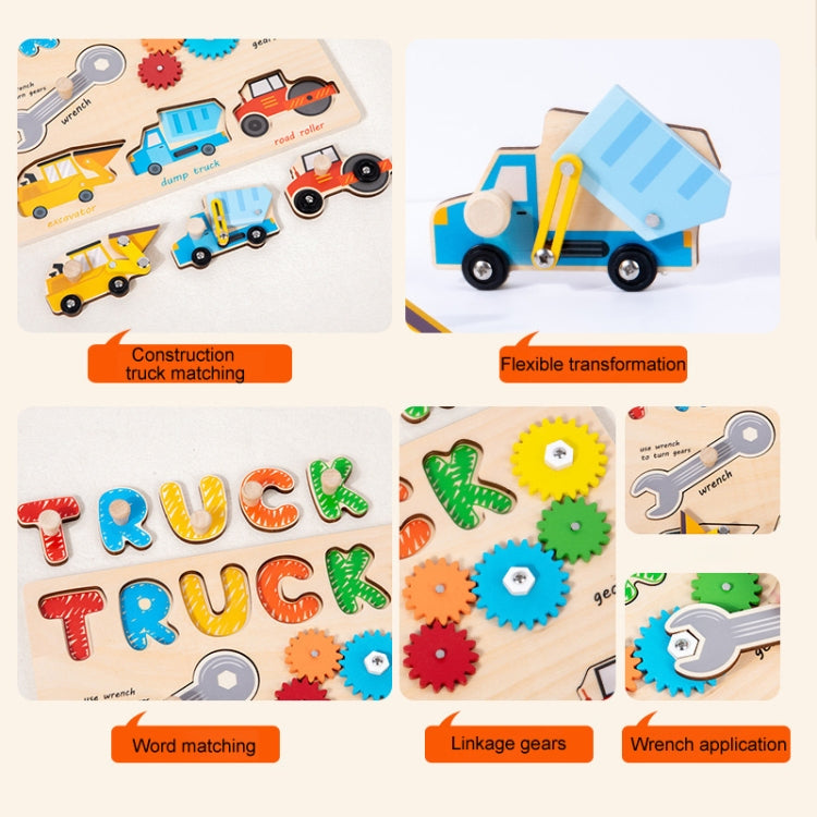 Montessori Wooden Jigsaw Puzzle Children Toy Baby Enlightenment Early Learning Busy Board Educational Toy