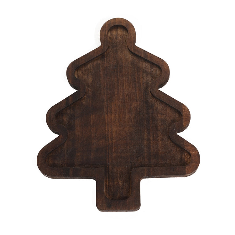 Wooden Fruit Dinner Plate For Christmas Table Decoration