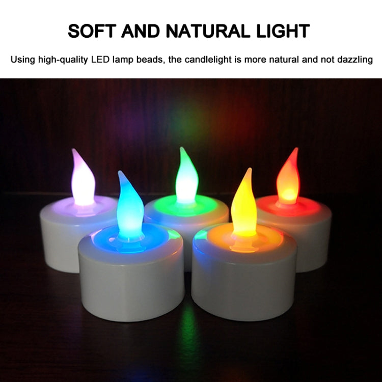 12pcs /Set Rechargeable Candle Lamp Colorful Lighting Romantic Holiday Light with Remote Control