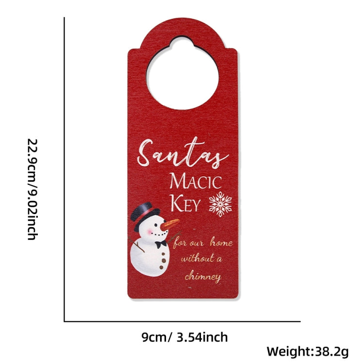 Christmas Door Handle Pendants Holiday Party Door Decoration