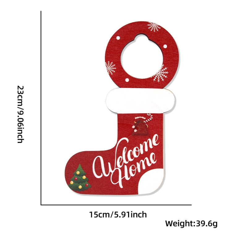 Christmas Door Handle Pendants Holiday Party Door Decoration